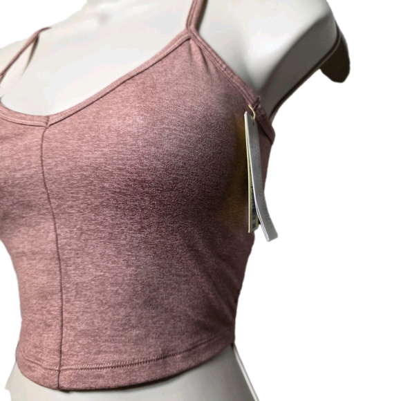 All In Motion High Support Longline Sports Bra Mauve Pink XS Criss Cross Back - Picture 2 of 6